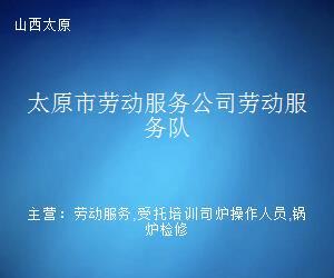 太原市劳动服务公司劳动服务队 职业中介服务的桥梁与纽带